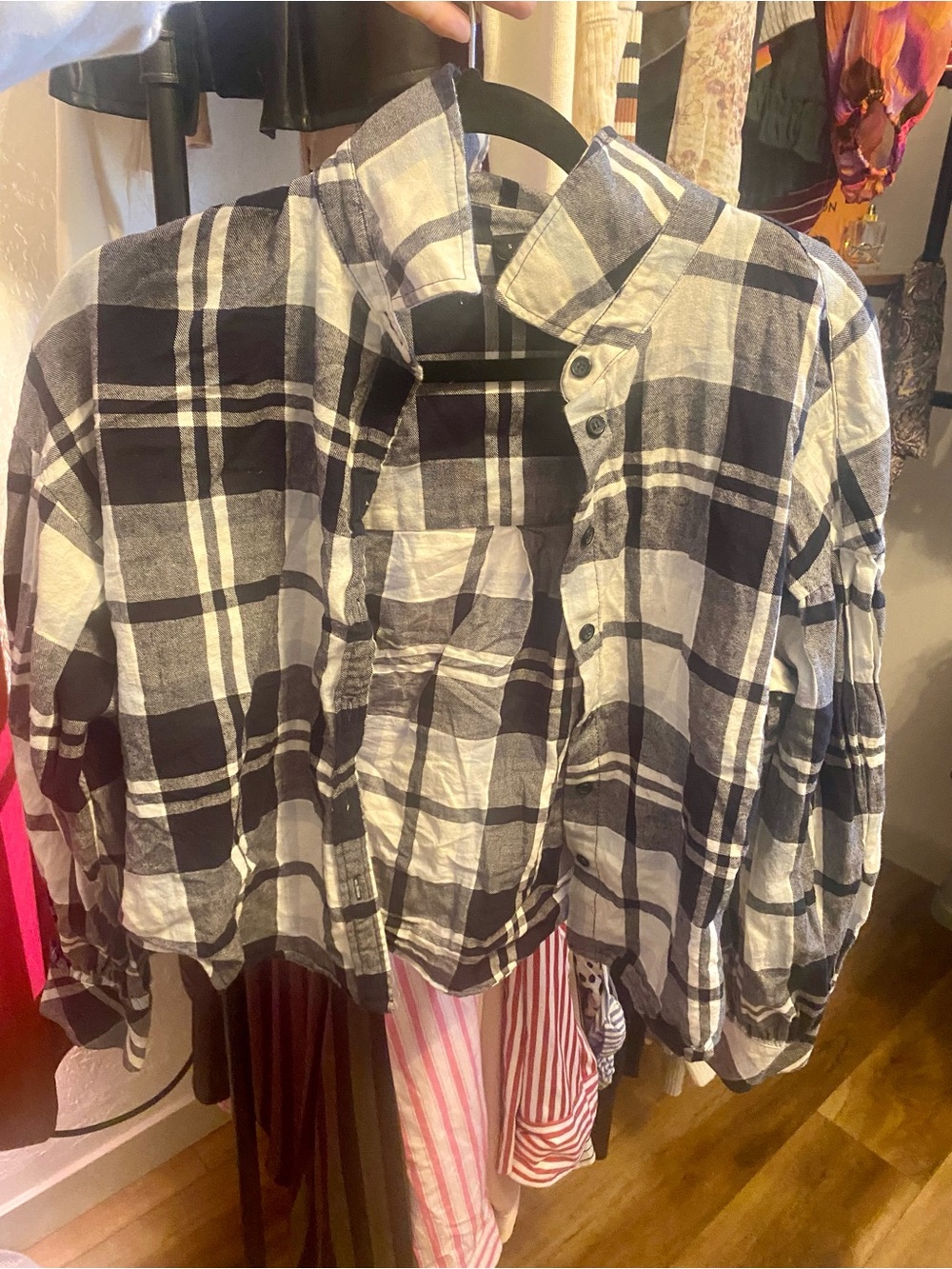 Sanctuary Plaid Button-Up Shirt